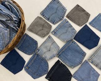 Large collection of jean pockets
Great for crafting 