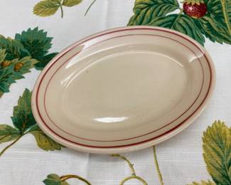 Small oval diner plate