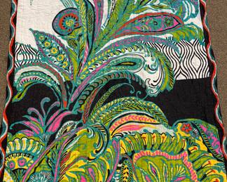 Hand-stitched whole cloth blanket