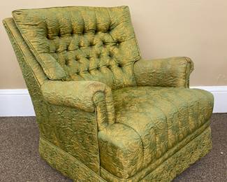 1960s green upholstered chair