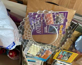 . . . bubble-glass platter, which is part of a set