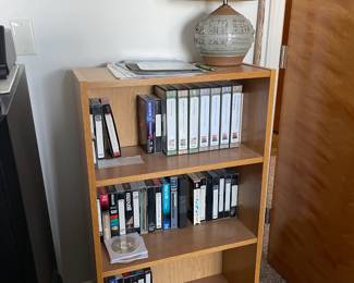 . . . another bookcase with lamp