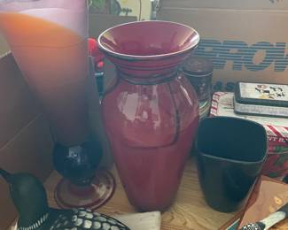 . . . art-glass vases