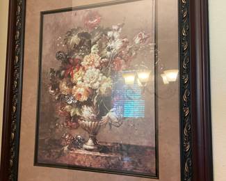 Framed Floral Art 