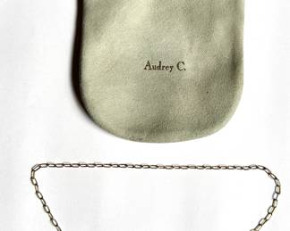 New Audrey C Jewels Handcuffs Necklace With Love In Diamonds, In Original Pouch Purchased At Bergdorf Goodman
Lot #: 10
