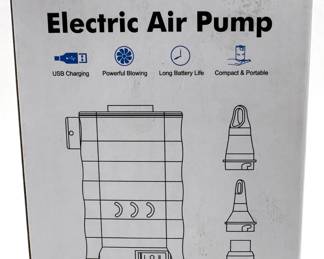 New Morpilot AP6-Electric Air Pump Cordless Air Mattress Pump For Beds, Yoga Balls, Etc
Lot #: 136