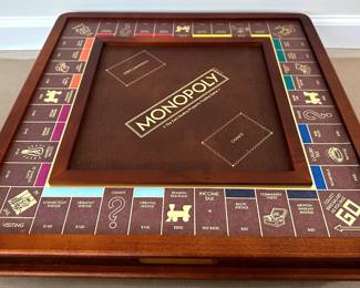 Luxury Edition Wood & Leather Monopoly Game Set, Never Used
Lot #: 121