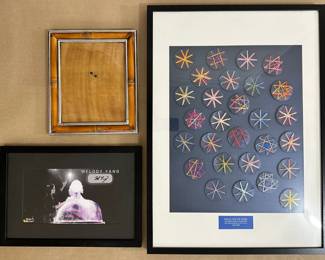 3 Frames: Bamboo, Largest Ikea With Fundraising Art Project & Black With Signed Photograph From Bubble Show
Lot #: 165