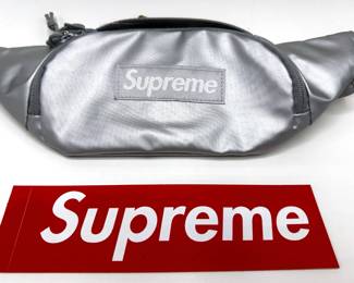New Supreme Box Logo Waist Bag With Supreme Sticker
Lot #: 87