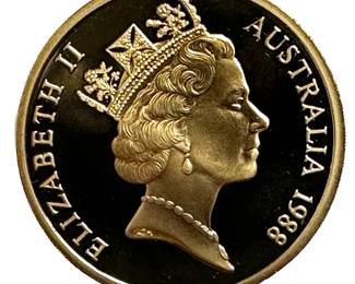 1988 Queen Elizabeth II Australian 5 Dollar Coin In Box
Lot #: 69