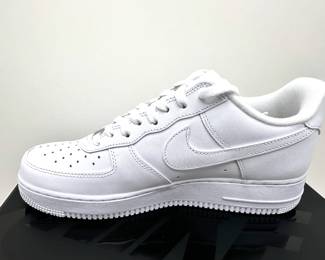 New In Box Supreme Nike Air Force 1 Low SP Sneaker, Size Mens 9.5 With Supreme Sticker
Lot #: 4
