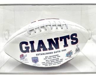 Victor Cruz Signed New York Giants Football In Display Box
Lot #: 37