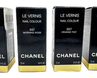 4 New Chanel Nail Color Limited Edition Nail Polish, .4 Fluid Ounces Each, Purchased At Bloomingdales
Lot #: 61