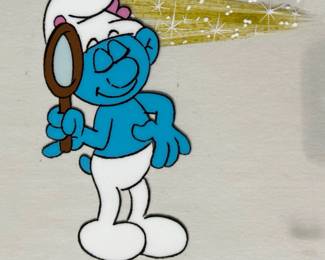 Original Smurfs Animation Cel Of Vanity Smurf & Monty The Vulture, Signed & Numbered
Lot #: 57