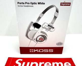 New In Box Supreme Koss On-Ear Headphones With Supreme Sticker
Lot #: 35