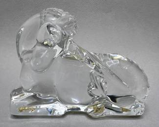 Baccarat Glass Unicorn, Marked, France
Lot #: 54