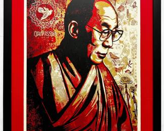 Shepard Fairey Original Limited Edition Screen Print Compassion The Dalai Lama, Signed & Numbered
Lot #: 5