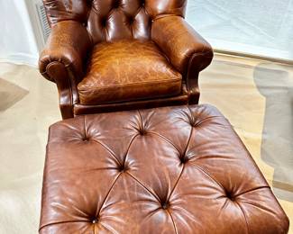 Ralph Lauren Home Leather Writer's Chair, Retails For $14,180, Purchased At Ralph Lauren NYC
Lot #: 7