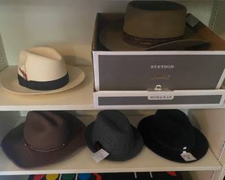 Vintage Stetson, Bailey, Panama, Boater, Biltmore, Irish Tweed, John Helmer, Stefano, Beaver Brand, Dobbs and Pantropic Men's Hats