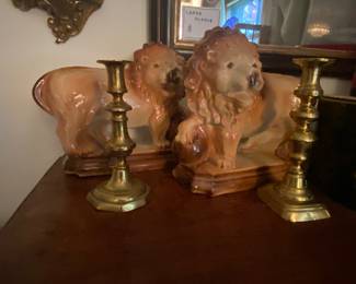 Antique Brass Candlesticks c. 1790