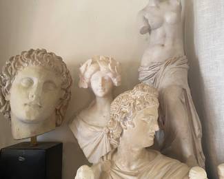 Vintage and Antique reproduction busts