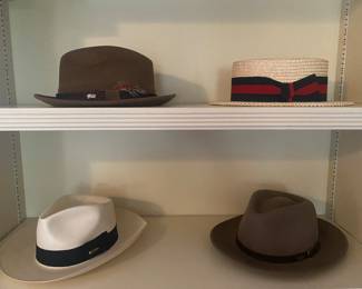 Vintage Stetson, Bailey, Panama, Boater, Biltmore, Irish Tweed, John Helmer, Stefano, Beaver Brand, Dobbs and Pantropic Men's Hats