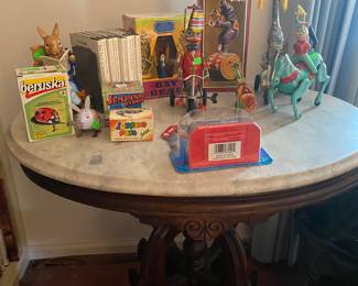 Victorian Marble Top Occasional Table