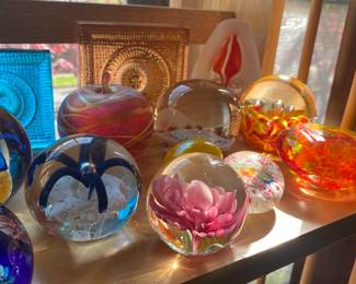 Vintage Glass Paperweights
