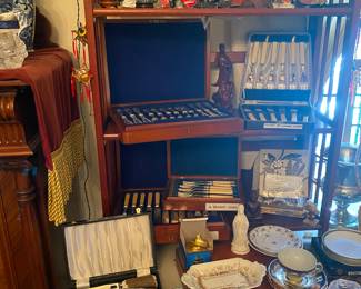 Antique Cutlery and serving sets