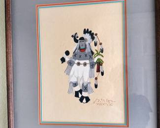 Paintings (3) by Jose Encarnacion Pena of San Idelfonso Pueblo