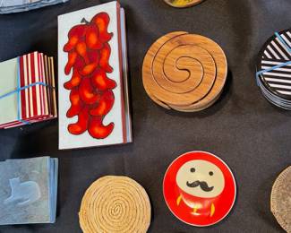 Assorted coasters + trivets