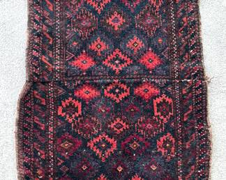 Section of carpet bag or rug, possibly Afghani