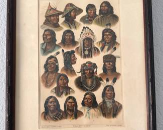 New Guinea framed prints of native peoples