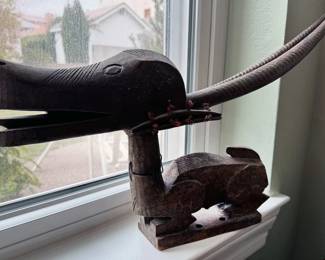 Wooden carved antelope from Africa