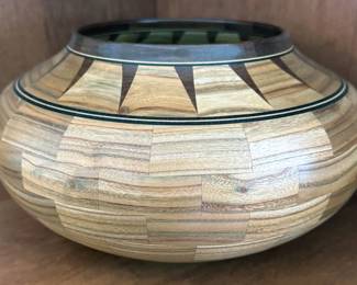 Handmade artisanal wooden bowls from assorted American artists
