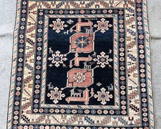 Heriz rug from Iran, approx 35" x 38"