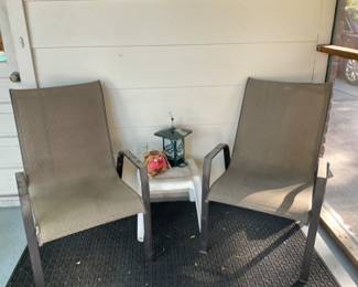 2 of the 4 Outdoor chairs