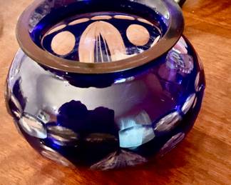 Cobalt blue Crystal vase