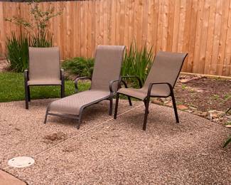 Chaise Lounger with 4 chairs (2 of the chairs pictured here)