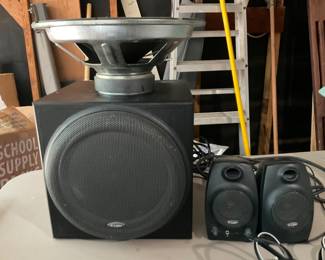 Labtec Subwoofer and Computer Speakers