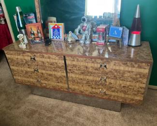 Matching Vintage Chinoiserie  Dresser