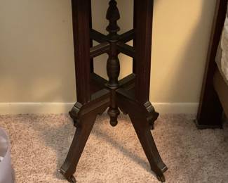Vintage antique marble top stand