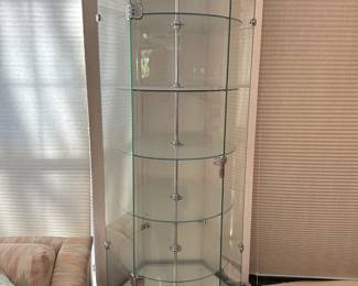 lighted rotating display case