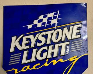 Keystone Light Racing Sign
