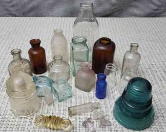 Old Bottles And Insulators