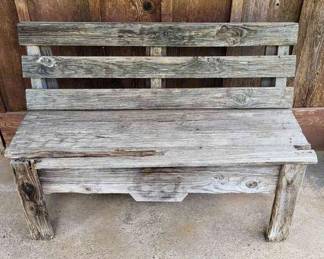 Rustic Barn Wood Bench