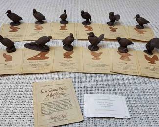 Cold Cast Bronze Miniature Game Birds Of The World