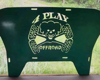 Heavy Steel Stamped 4Play Offroad Sign