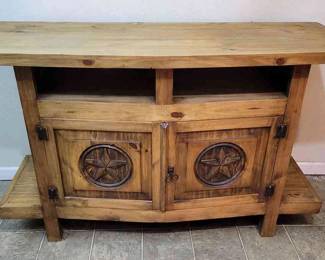 Rustic Ranch Farmhouse Lone Star TV Stand