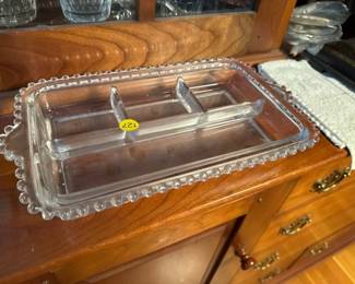 GLASS SERVING TRAY